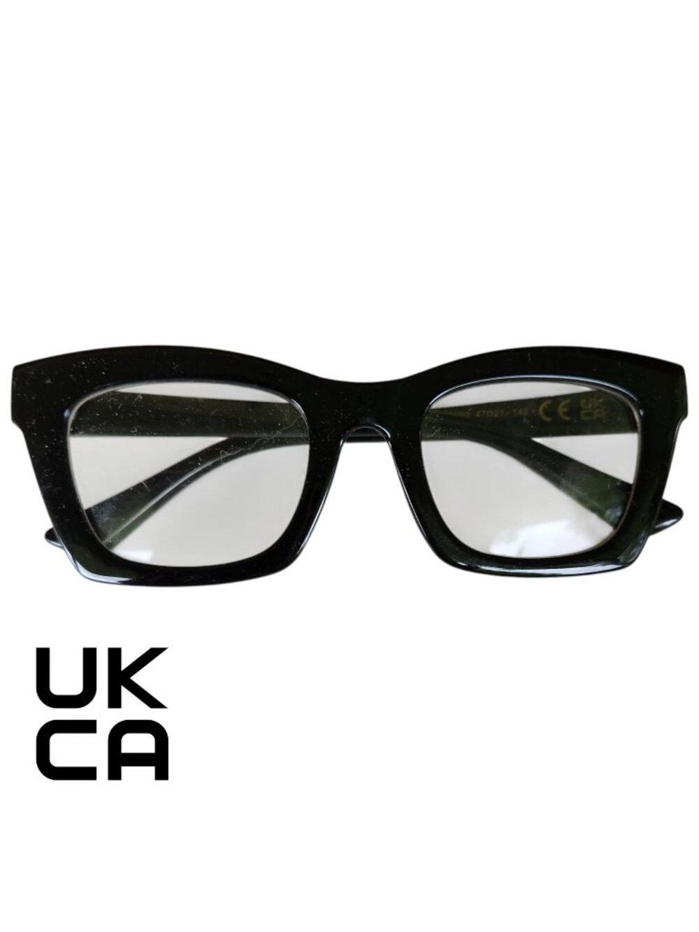Fifth & Ninth "Helena" Blue Light Blocking Glasses Chunky Black Frames
